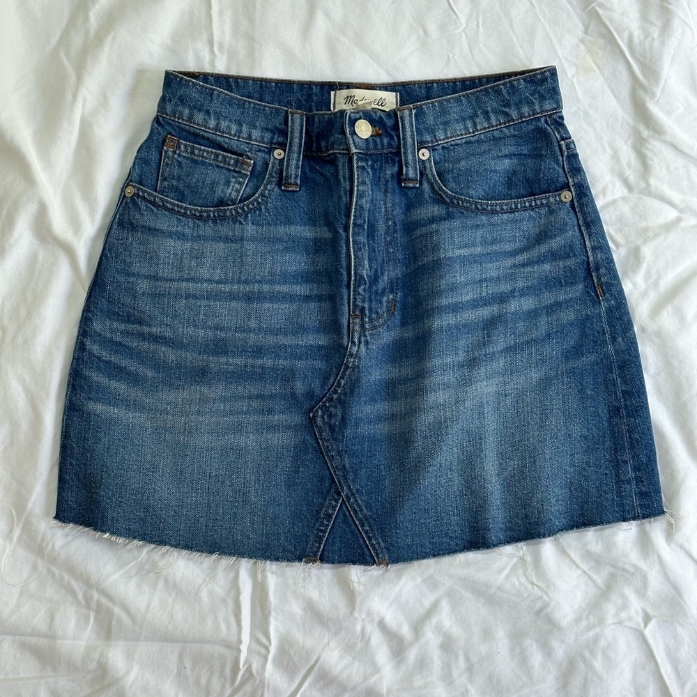 Madewell Rigid A line Denim Skirt